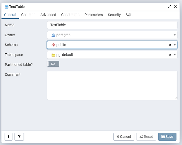 TestTable